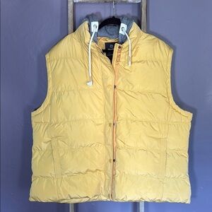 Wantdo Yellow Puffer Vest with Hood